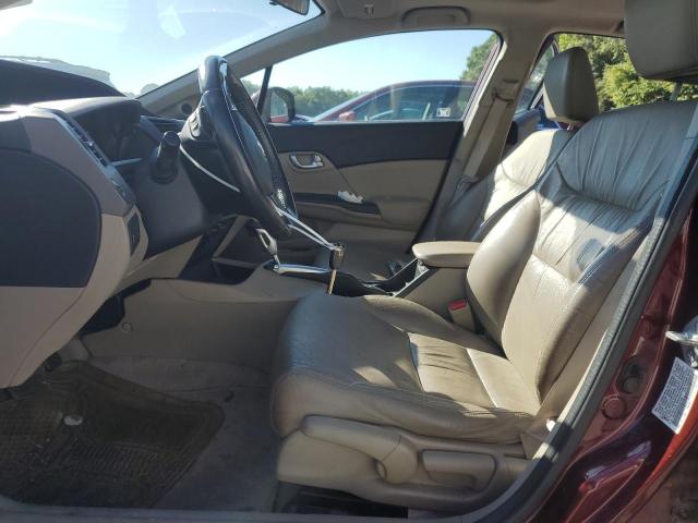 19XFB2F94CE327339 - 2012 HONDA CIVIC EXL ბურგუნდია ფოტო 7