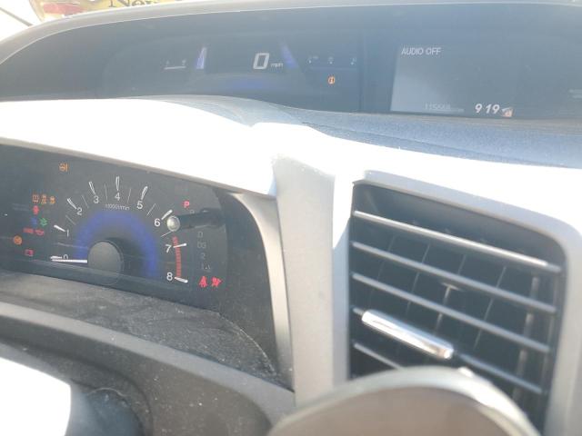 19XFB2F94CE327339 - 2012 HONDA CIVIC EXL ბურგუნდია ფოტო 9