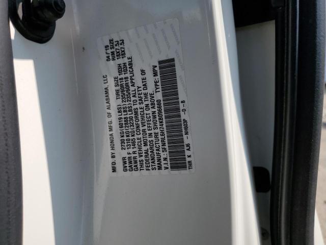 5FNRL6H74KB096660 - 2019 HONDA ODYSSEY EXL WHITE photo 14