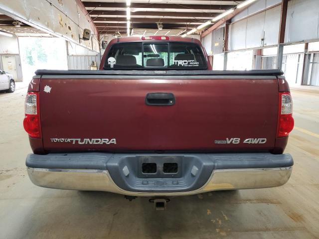 5TBBT44135S471339 - 2005 TOYOTA TUNDRA ACCESS CAB SR5 BURGUNDY photo 6