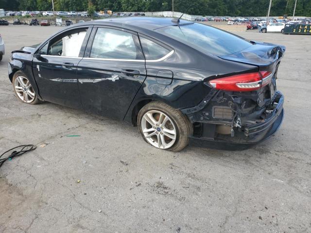 3FA6P0H78JR125598 - 2018 FORD FUSION SE Чорний фото 2