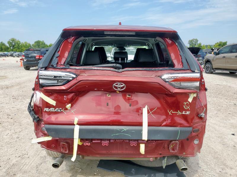 JTMH1RFV0MD068742 - 2021 TOYOTA RAV4 LE RED photo 6