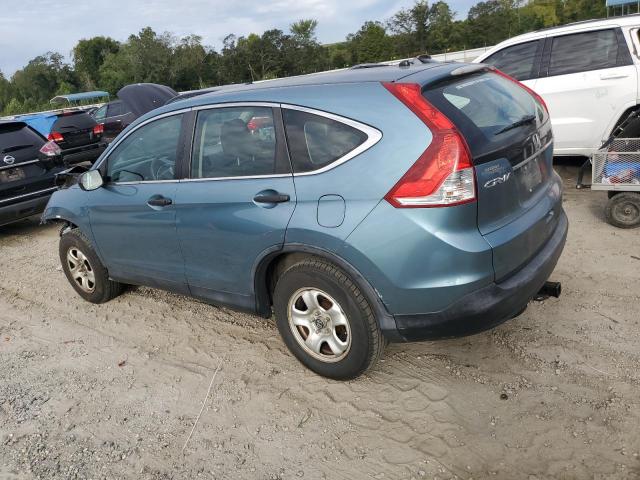 5J6RM4H37DL016664 - 2013 HONDA CR-V LX TEAL photo 2