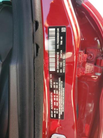 ZARFAMBN1K7608746 - 2019 ALFA ROMEO GIULIA TI Czerwony zdjęcie 13