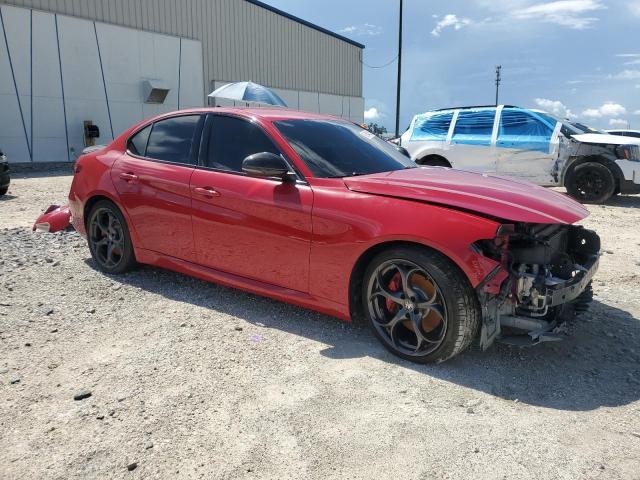 ZARFAMBN1K7608746 - 2019 ALFA ROMEO GIULIA TI Czerwony zdjęcie 4