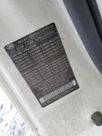 SALSK25479A206586 - 2009 LAND ROVER RANGE ROVE HSE WHITE photo 13