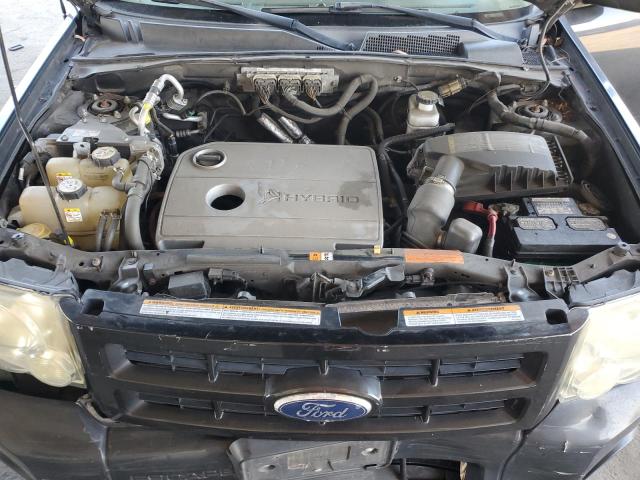 1FMCU5K39BKA34284 - 2011 FORD ESCAPE HYBRID BLACK photo 12