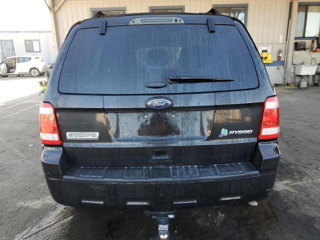 1FMCU5K39BKA34284 - 2011 FORD ESCAPE HYBRID BLACK photo 6