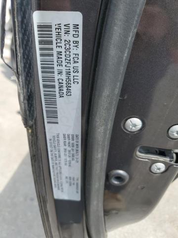 2C3CDZFJ1MH568463 - 2021 DODGE CHALLENGER R/T SCAT PACK GRAY photo 12