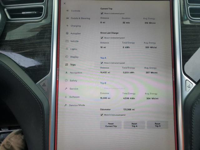 5YJSA1E1XGF166986 - 2016 TESLA MODEL S 灰色 照片 9