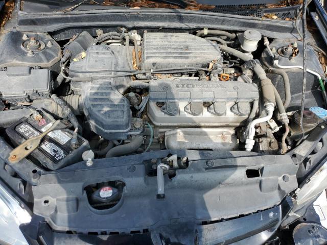 1HGES16315L027299 - 2005 HONDA CIVIC DX VP BLACK photo 11