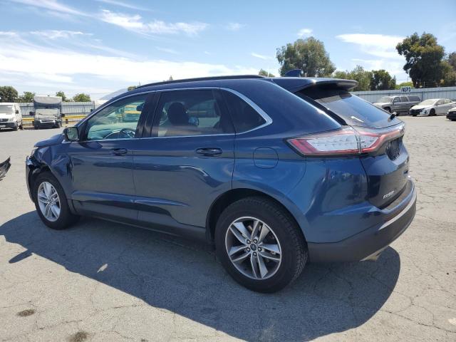 2FMPK3J93HBC10654 - 2017 FORD EDGE SEL BLUE photo 2