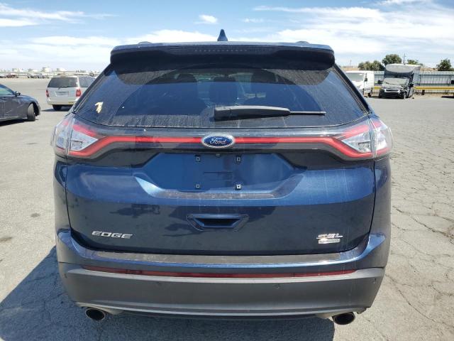 2FMPK3J93HBC10654 - 2017 FORD EDGE SEL BLUE photo 6
