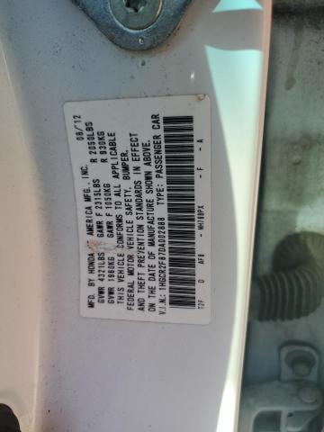 1HGCR2F87DA002888 - 2013 HONDA ACCORD EXL WHITE photo 13