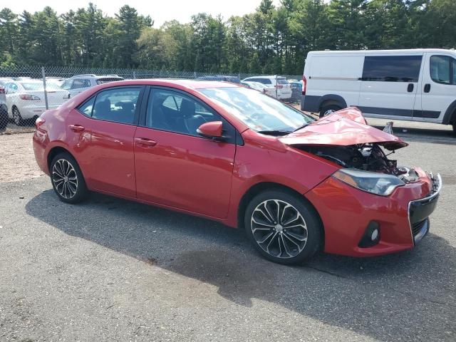 2T1BURHEXGC623420 - 2016 TOYOTA COROLLA L RED photo 4