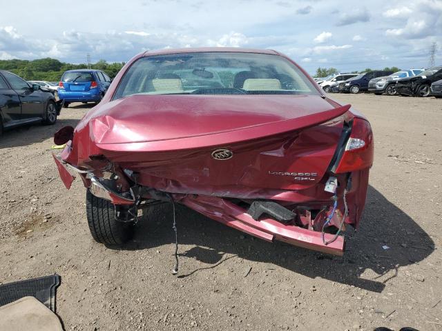 2G4WD562751330813 - 2005 BUICK LACROSSE CXL BURGUNDY photo 6