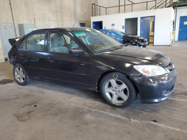 2HGES16574H632196 - 2004 HONDA CIVIC LX შავი ფოტო 4