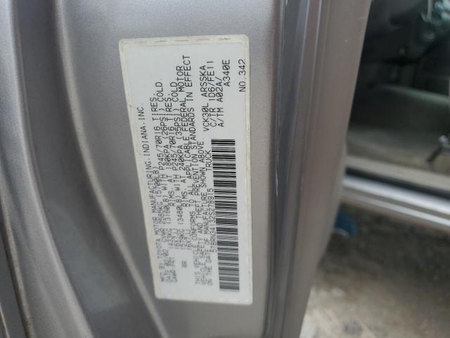 5TBRN34132S278915 - 2002 TOYOTA TUNDRA ACCESS CAB SR5 SILVER photo 12