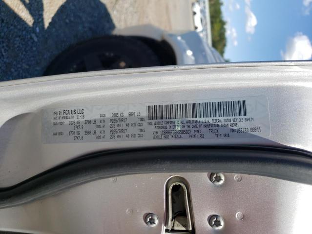 1C6RR6FG3HS585667 - 2017 RAM 1500 ST SILVER photo 12