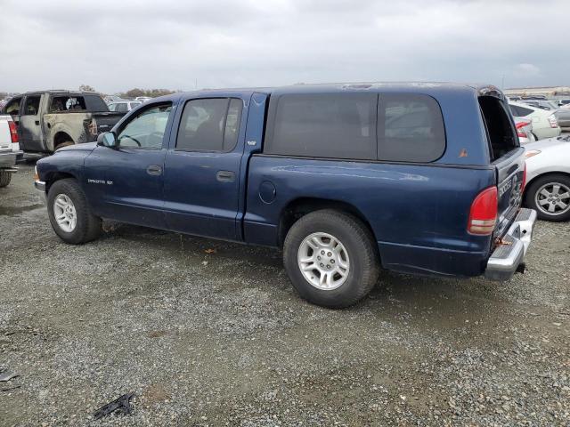 1B7GL2AN81S106794 - 2001 DODGE DAKOTA QUAD BLUE photo 2