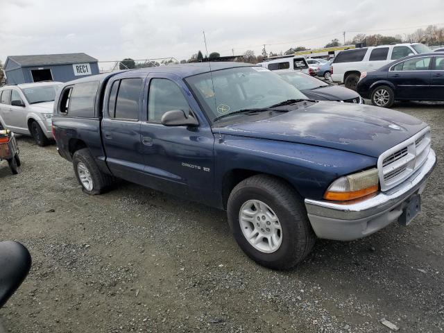 1B7GL2AN81S106794 - 2001 DODGE DAKOTA QUAD BLUE photo 4