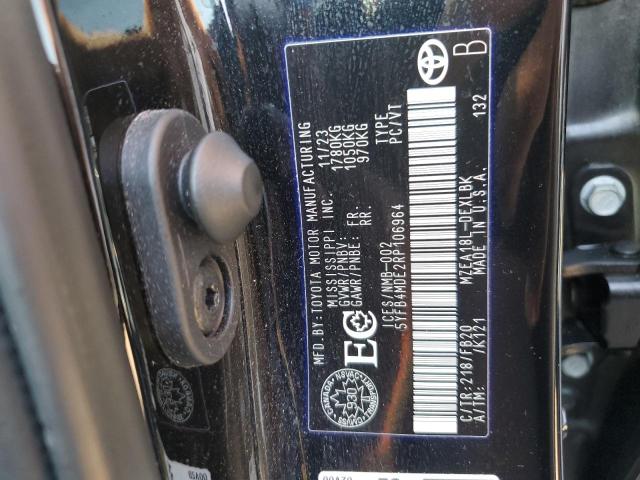 5YFB4MDE2RP106964 - 2024 TOYOTA COROLLA LE Սև լուսանկար 13