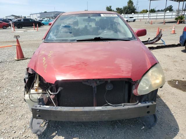 1NXBR32E35Z385526 - 2005 TOYOTA COROLLA CE 勃艮第红 照片 5