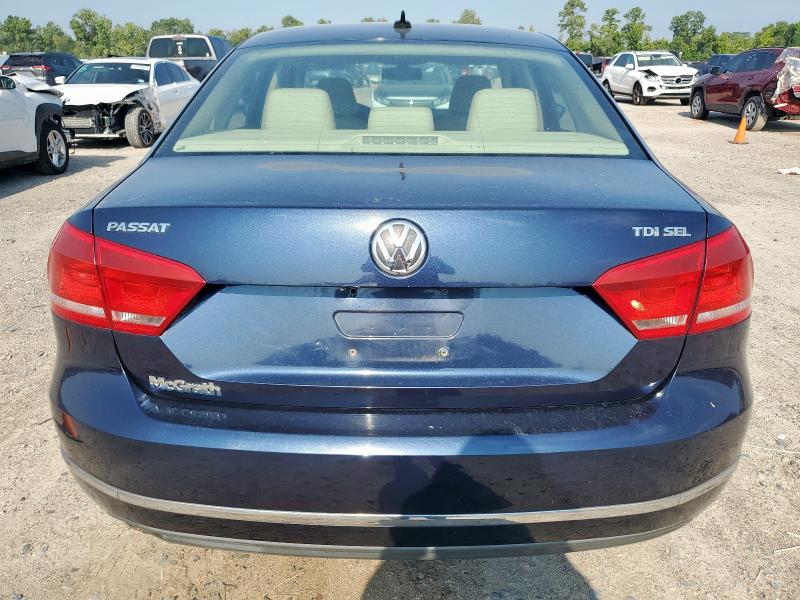 1VWCN7A37CC043458 - 2012 VOLKSWAGEN PASSAT SEL BLUE photo 6