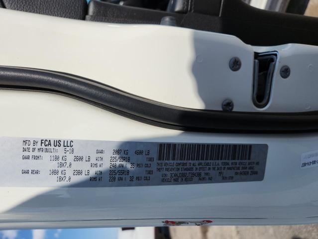 3C4NJDBB2JT394386 - 2018 JEEP COMPASS LATITUDE أبيض صورة 13