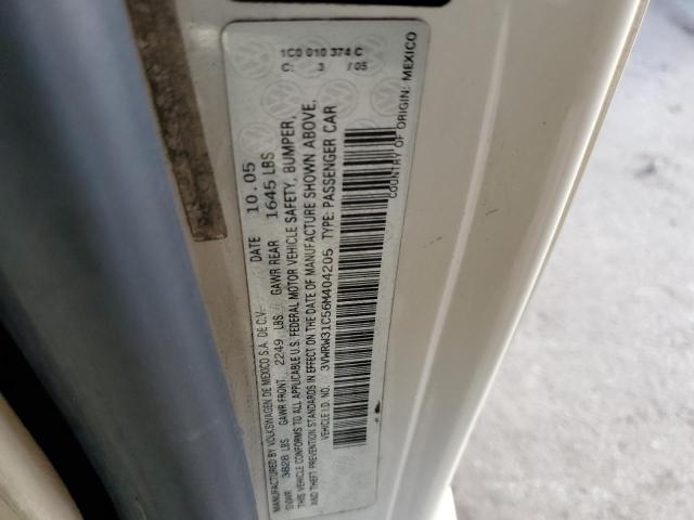 3VWRW31C56M404205 - 2006 VOLKSWAGEN NEW BEETLE Beige Foto 12