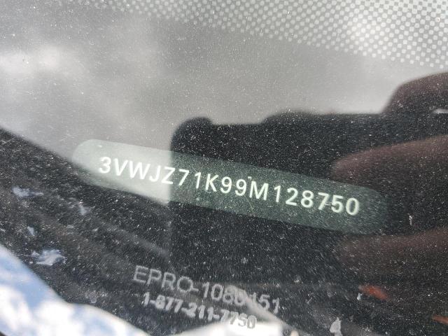 3VWJZ71K99M128750 - 2009 VOLKSWAGEN JETTA S BLUE photo 12