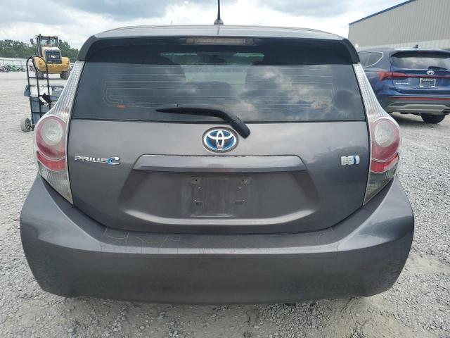 JTDKDTB37D1549202 - 2013 TOYOTA PRIUS C GRAY photo 6