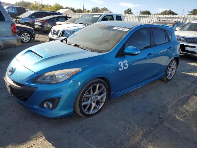 JM1BL1K45B1485335 - 2011 MAZDA SPEED 3 BLUE photo 1