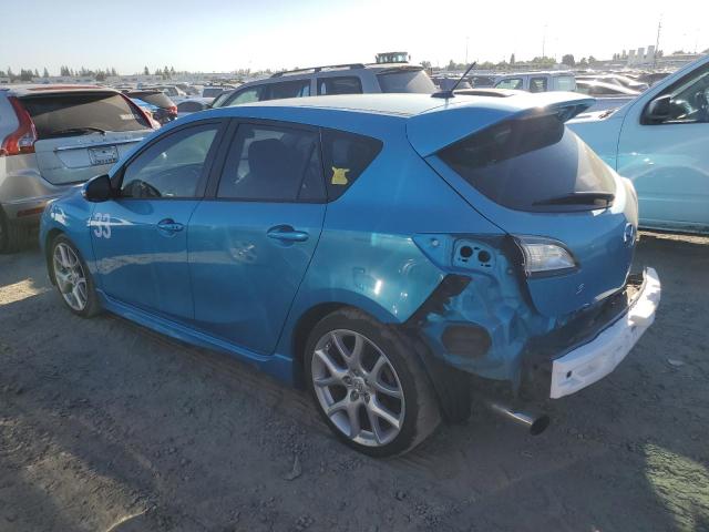 JM1BL1K45B1485335 - 2011 MAZDA SPEED 3 BLUE photo 2