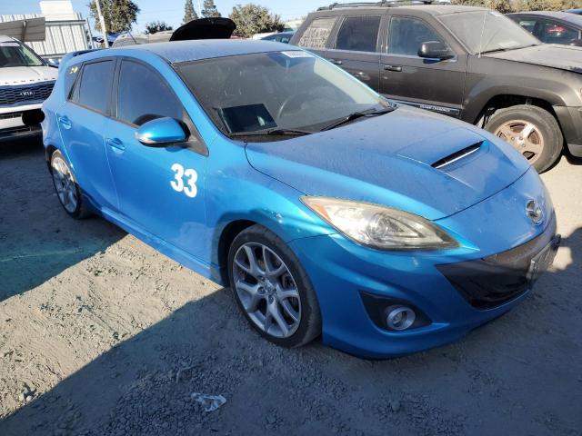 JM1BL1K45B1485335 - 2011 MAZDA SPEED 3 BLUE photo 4