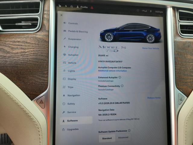 5YJSA1E28JF247517 - 2018 TESLA MODEL S Mavi foto 9