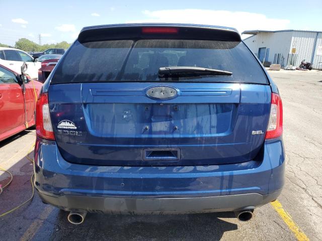 2FMDK3JC6CBA78397 - 2012 FORD EDGE SEL BLUE photo 6