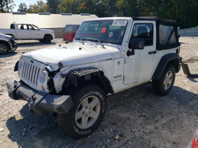 1C4AJWAG3FL627718 - 2015 JEEP WRANGLER SPORT WHITE photo 1