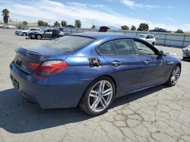 WBA6B2C58ED129592 - 2014 BMW 650 I GRAN COUPE BLUE photo 3