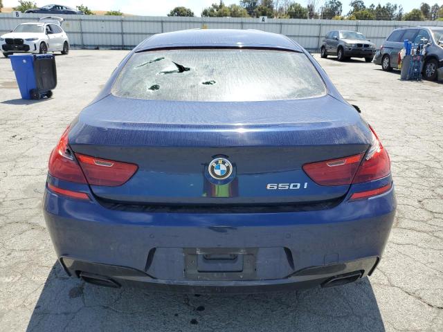 WBA6B2C58ED129592 - 2014 BMW 650 I GRAN COUPE BLUE photo 6