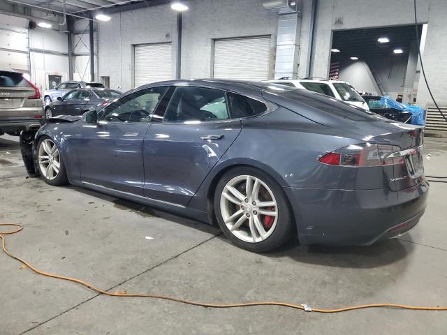 5YJSA1E41FF106863 - 2015 TESLA MODEL S GRAY photo 2