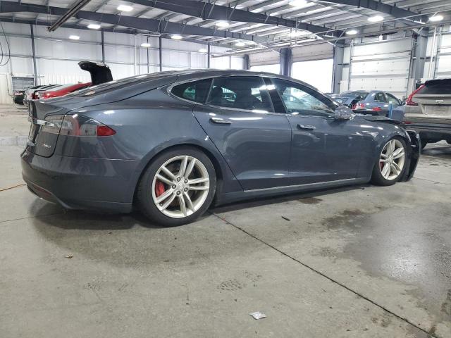 5YJSA1E41FF106863 - 2015 TESLA MODEL S GRAY photo 3