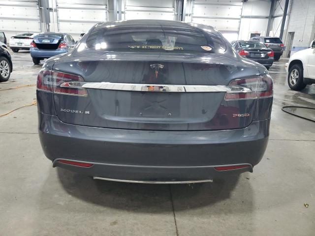 5YJSA1E41FF106863 - 2015 TESLA MODEL S GRAY photo 6