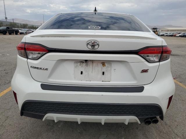 JTDS4MCE2MJ079943 - 2021 TOYOTA COROLLA SE WHITE photo 6