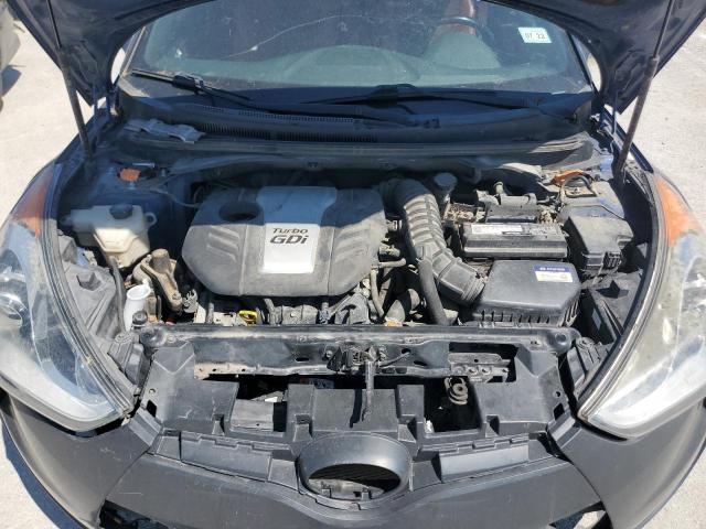 KMHTC6AE9GU296376 - 2016 HYUNDAI VELOSTER TURBO BLUE photo 11