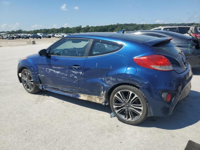 KMHTC6AE9GU296376 - 2016 HYUNDAI VELOSTER TURBO BLUE photo 2