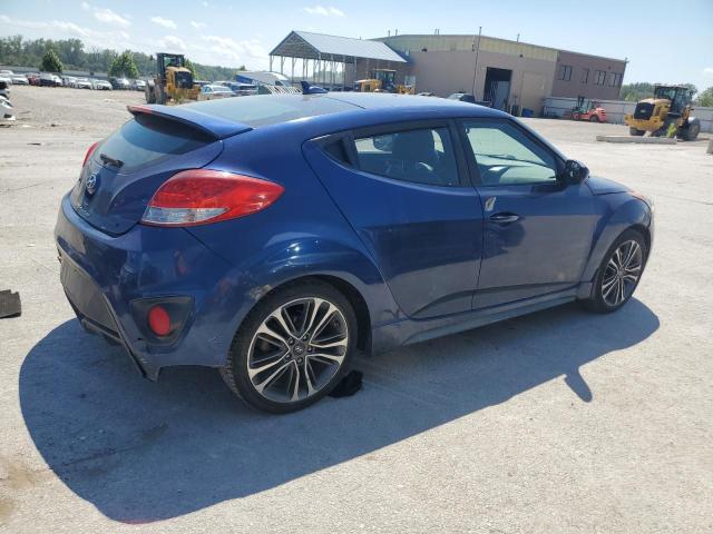 KMHTC6AE9GU296376 - 2016 HYUNDAI VELOSTER TURBO BLUE photo 3