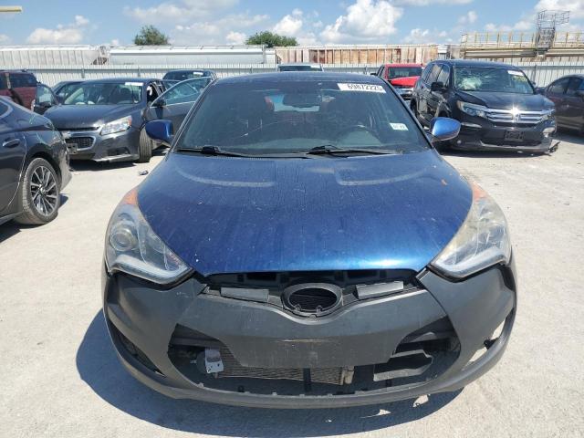 KMHTC6AE9GU296376 - 2016 HYUNDAI VELOSTER TURBO BLUE photo 5