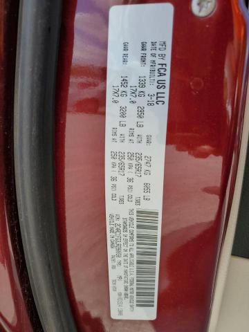 2C4RC1FG3JR280030 - 2018 CHRYSLER PACIFICA TOURING PLUS 栗色 照片 13