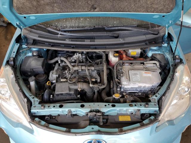 JTDKDTB39D1037117 - 2013 TOYOTA PRIUS C BLUE photo 12